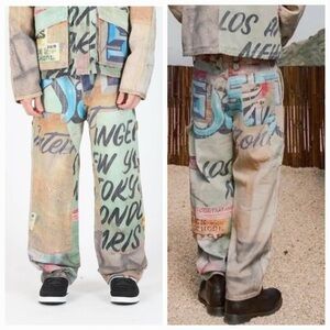 Stussy x Alfonso Gonzales Jr Double Knee Work Pants Jeans - Men's size 36"